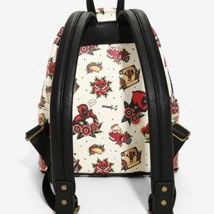 loungefly deadpool tattoo backpack